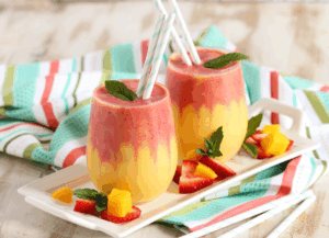 Mango Strawberry Layered Smoothie 300x217 1